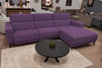 Loungebank Enschede - hoekbanken - Paars, Huis en Inrichting, Nieuw, 150 cm of meer, Stof, 250 tot 300 cm