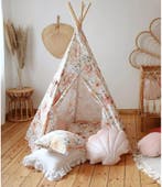 Tipi tent met vrolijke bloemenprint – Flower Power | Geze., Ophalen of Verzenden, Nieuw
