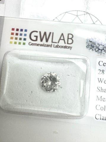 Zonder minimumprijs - 1 pcs Diamant (Natuurlijk) - 0.72 ct -, Nieuw