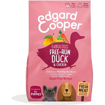 Edgard & Cooper Puppy Eend & Kip 12kg grote brok, Dieren en Toebehoren, Verzenden, Hond