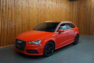 Audi A3 1.4 Tfsi E-tron Phev S Tronic Automaat Clima Nr 221, Gebruikt, Leder en Stof, Grijs, Hybride Elektrisch/Benzine