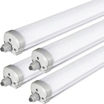 Industriele LED Werkplaatslamp | 65% Korting | B-Keuze, Ophalen of Verzenden, Zo goed als nieuw, Minder dan 50 watt, Lamp met armatuur