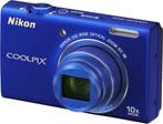 Nikon Coolpix S6200 Digitale Compact Camera - Blauw, Verzenden, Zo goed als nieuw