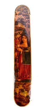 Een verfijnde negentiende-eeuwse Qajar-qalamdan - gelakt, Antiek en Kunst