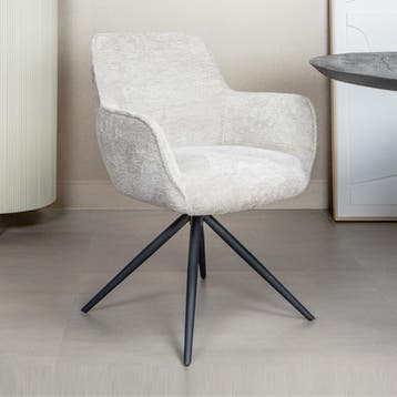 *WOONWINKEL* Tower Living Fondo Boucle Stoel Draaibaar Sand, Verzenden, Nieuw, Wit