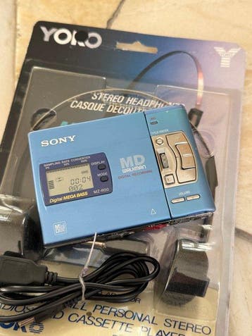 Sony - MZ-R50 MD Walkman Draagbare minidisc speler-recorder, Nieuw