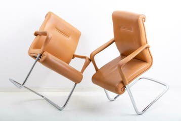Gebruikte Poltrona Frau Forum (Directie) sledestoelen |Ocazu, Overige plaatsen, Ophalen, Gebruikt, Stoel