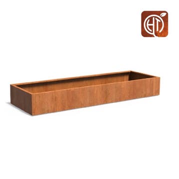 Cortenstaal plantenbak 2mm dik 300x100x40cm - Zonder bodem, 100 cm of meer, Nieuw, Metaal, Rechthoekig