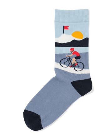 HEMA Sokken voor volwassenen you can do it middenblauw, Verzenden, Nieuw