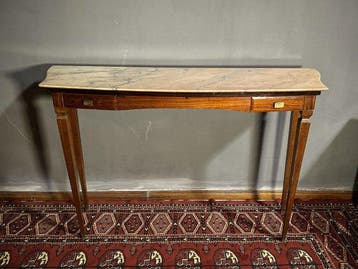 Wandtafel - Hout, Marmer, Messing