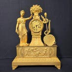 Figurale pendule Louis Philippe - Verguld brons - 1820 -