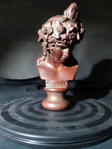 sculptuur, Dionysus, the Greek god of wine - 16 cm - Koude, Antiek en Kunst