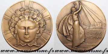 France Medaille 75 Unternehmen Fuer Stromverteilung Von P..., Verzenden
