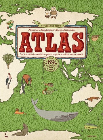 9789059966093 Atlas - 69 landen Aleksandra Mizielinska, Boeken, Verzenden, Nieuw, Aleksandra Mizielinska