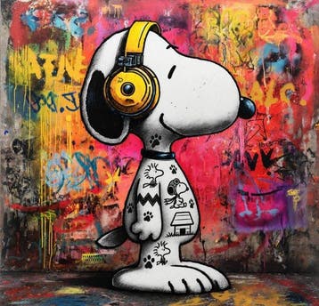 ERIC BRUMETTE - DJ SNOOPY SAVED MY LIFE 73 - Toile L