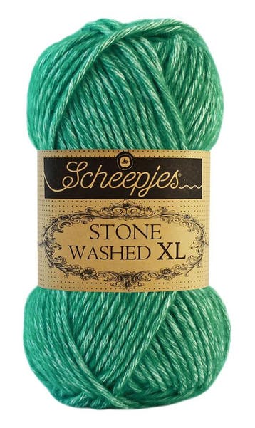 Scheepjes Stone Washed XL - 865 Malachite - Katoen-mix Gar, Hobby en Vrije tijd, Breien en Haken, Ophalen of Verzenden, Nieuw