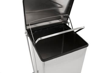 V-Part Industriële Pedaalemmer | 45L | Mat RVS | 370x370x590, Ophalen of Verzenden, Nieuw