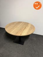 Vergadertafel - rond - 120 cm - Bladkleur naar keuze, Vergader- of Presentatieruimte, Ophalen of Verzenden, Gebruikt, Tafel