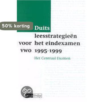Duits leesstrategieen voor het eindexamen / Vwo 1995-1999 /, Verzenden, Gelezen, J. Scheele