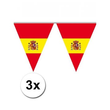 3x Spaanse vlaggenlijnen - Spanje versiering, Verzenden, Nieuw