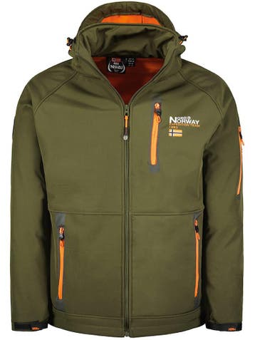 Geographical Norway Softshell Heren Jas Roddy Kaki, Verzenden, Nieuw