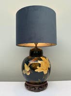 Tafellamp - Porselein, Hout