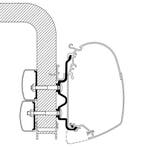 Thule Hymer Camp Adapter <2011 500, Caravans en Kamperen, Ophalen of Verzenden, Nieuw, Thule