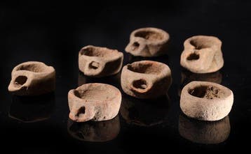 Het Oude Egypte Olielampen van terracotta - 2 cm