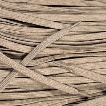 Katoenen veters - Khaki • 120  cm x 8 mm, Ophalen of Verzenden, Nieuw
