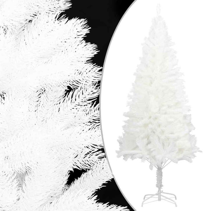 vidaXL Kunstkerstboom met levensechte naalden 120 cm wit, Diversen, Kerst, Nieuw, Verzenden