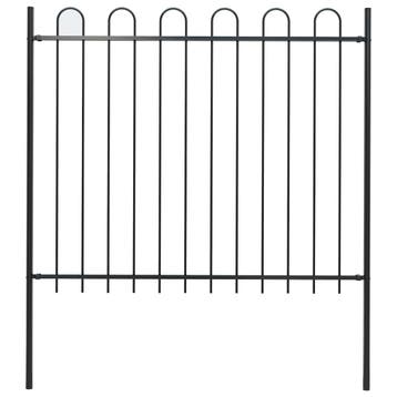 vidaXL Tuinhek BOXTEL met stalen boog aan de bovenkant, Tuin en Terras, Verzenden, Nieuw, IJzer, 2 meter of meer