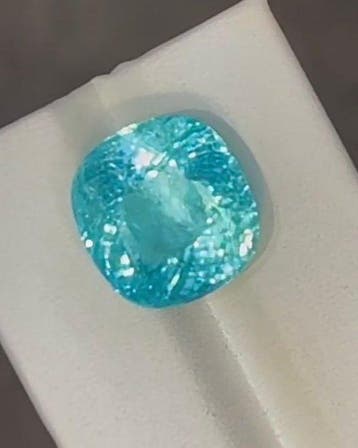 1 pcs Blauw, Groen Paraiba toermalijn - 17.29 ct -, Nieuw