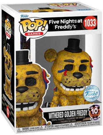 Funko FNAF popfiguur Withered Golde van €19,99 voor €9,99, Ophalen of Verzenden, Nieuw