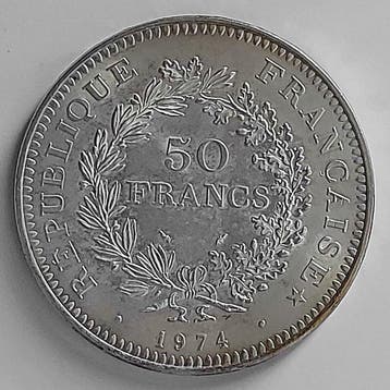 Frankrijk. 50 Francs 1974 Hercule (Zonder minimumprijs)