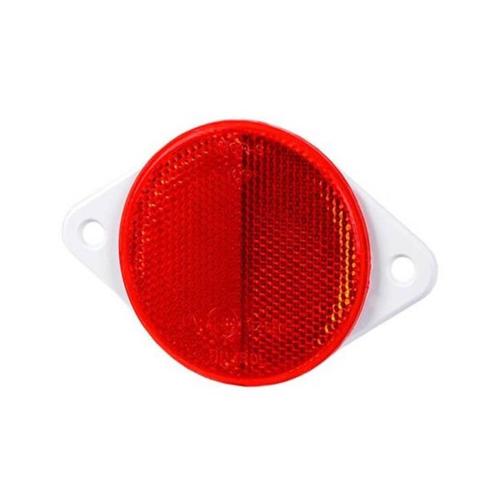 Reflector Rond 2 Bouten Ø79mm Rood, Auto-onderdelen, Verlichting, Nieuw, Ophalen of Verzenden