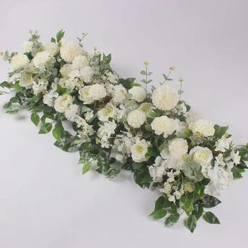 Luxe Witte Kunstbloemen Slinger 100cm - Bruiloft Tafeldecora, Verzenden, Nieuw