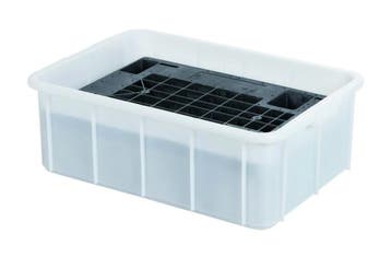 Stapelbare opvangbak - lekbak 50 liter - 660 x 450 x H 225, Ophalen of Verzenden, Nieuw