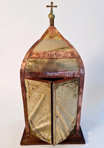 Tabernakel (3) - Messing, Hout - 1950-1960