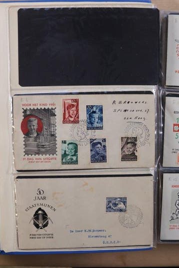 Nederland 1899/2015 - Lot in 1 stockboek, 1x PS III album,, Gestempeld