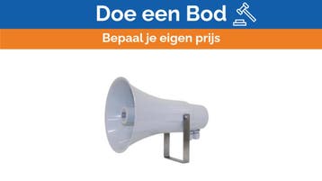 Bieden: Jagro 100V waterproof Horn Speaker, Watersport en Boten, Ophalen of Verzenden, Nieuw, Kabel of Apparatuur