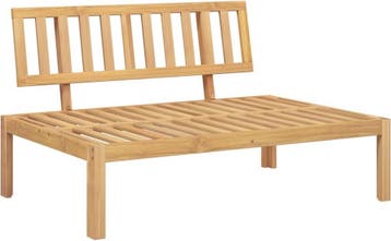 Tuinbank extra diep - loungebank voor palletkussen - 120 x, Tuin en Terras, Verzenden, Nieuw