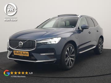 Zakelijke Lease |  Volvo XC60 T6 AWD Plus Bright PHEV 350pk, Automaat, Stof, Gebruikt, Blauw