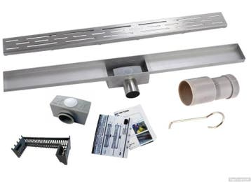 Douchegoot RVS 70 cm – Zonder Tegelflens – Slechts 6,8 cm, Ophalen of Verzenden, Nieuw, Rvs, Bad