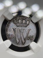 Nederland. Willem III. 1/2 Cent 1876 NGC MS61BN (Zonder