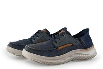 Skechers Bootschoenen in maat 42 Blauw, Kleding | Heren, Schoenen, Boots, Zo goed als nieuw, Skechers, Verzenden