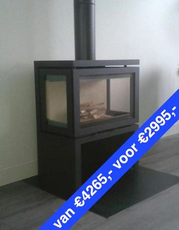 Dik Geurts Vidar Triple Medium Store gratis bezorging, Huis en Inrichting, Kachels, Ophalen of Verzenden, Vrijstaand, Hout, Nieuw
