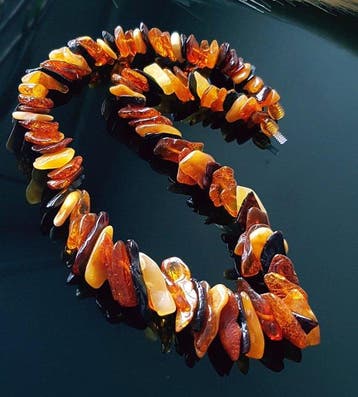 Amber Ketting - Vintage Echte Amber Ketting- 45 g