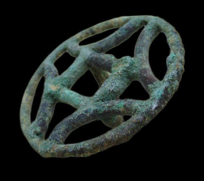 Bactrian oud bronzen opengewerkt zegelstempel - 4.5 cm, Antiek en Kunst, Antiek | Overige Antiek