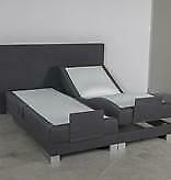 Elek. Boxspring Zonder Matras President - 90 x 200 - Wit, 90 cm, Eenpersoons, Nieuw, Ophalen of Verzenden