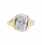 Ring - 14 karaat Geel goud - 5.01ct. tw. Diamant (Lab-grown), Nieuw